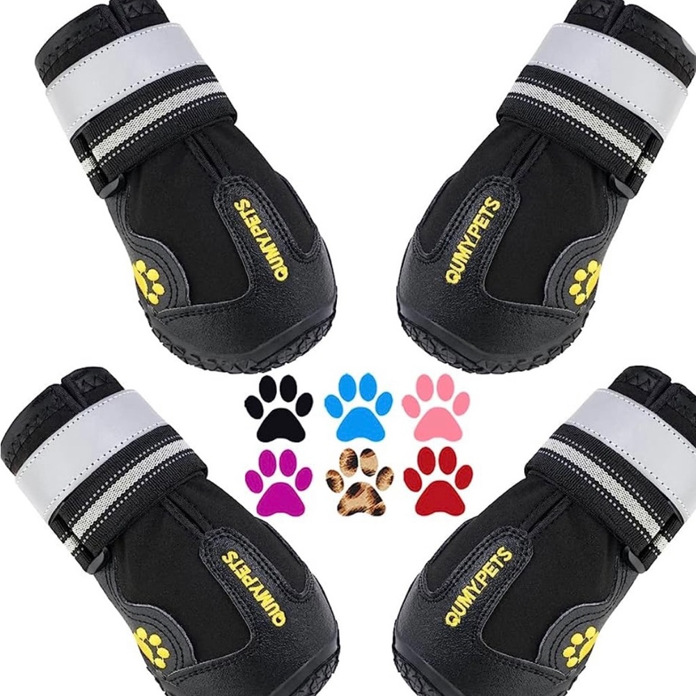 Qumy Dog Boots NWT waterproof 4pcs set